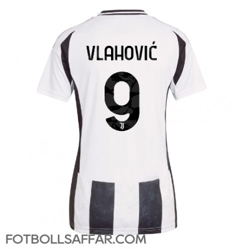 Juventus Dusan Vlahovic #9 Hemmatröja Dam 2024-25 Kortärmad